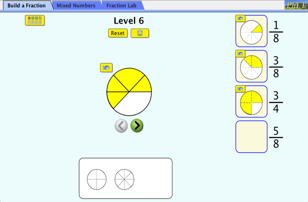 Build a Fraction Screenshot