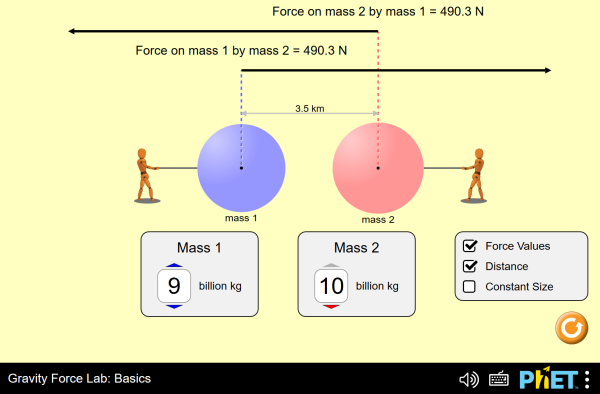 Gravity Force Lab: Basics Screenshot